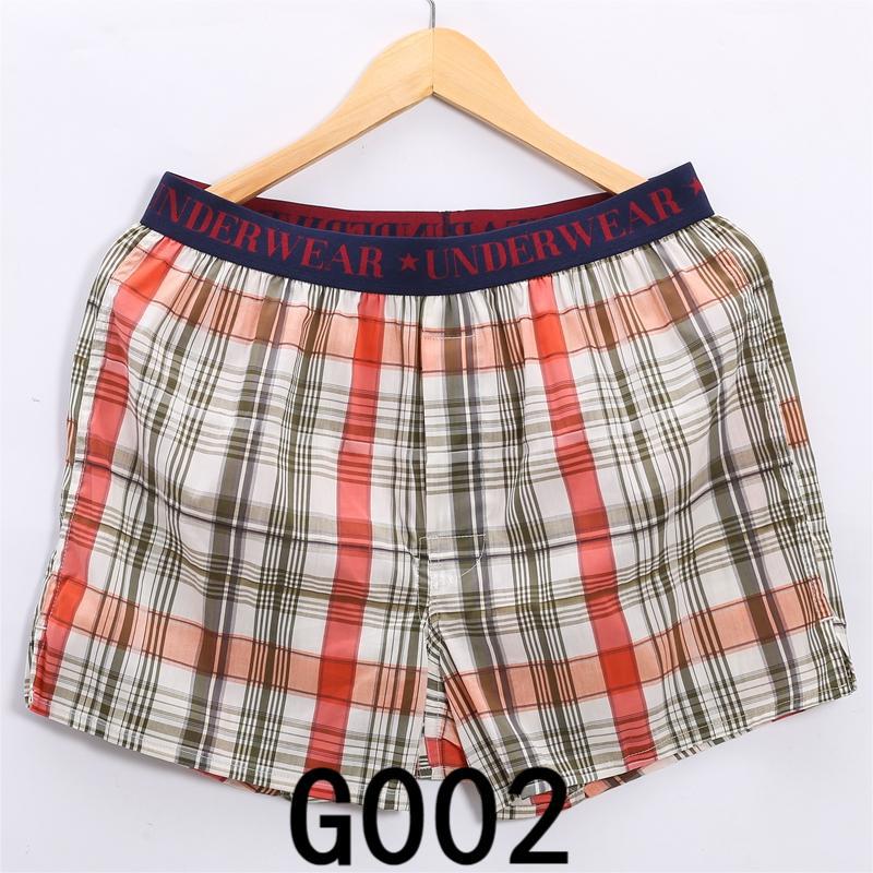 2PCS Mens Cotton Underwear Boxer Shorts Casual Plaid Elastic Waistband Button Mens Boxer Underwear Comfortable Shorts for Home Plaid Casual Short Pajama Shorts Sleep Underpants Plaid Loose Knickers
