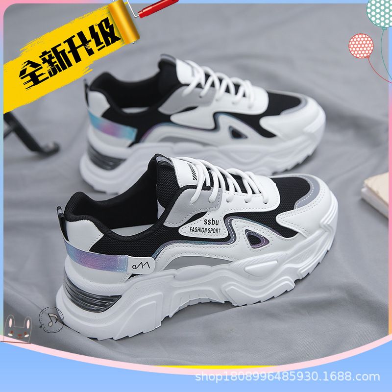 2025 Sneakers Women Platform Flat Shoes Woman Shoes Green Casual Trainers Ladies Chunky Sneakers Women Shoes Fashion Woman Casual Sneakers Women Flats Mesh Breathable Running Walking