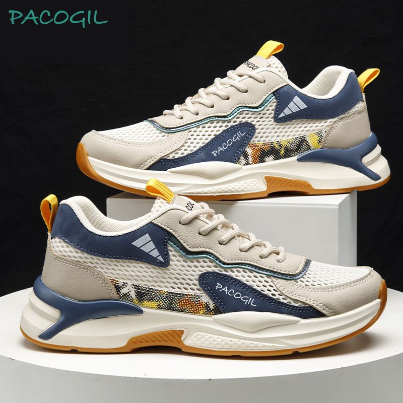 Men Casual Sport Shoes Breathable Lightweight Sneakers Outdoor Mesh Black Running Sneakers for Man Outdoor Light Comfortable Mesh Shoes Slip on Walking Shoes casual shoes