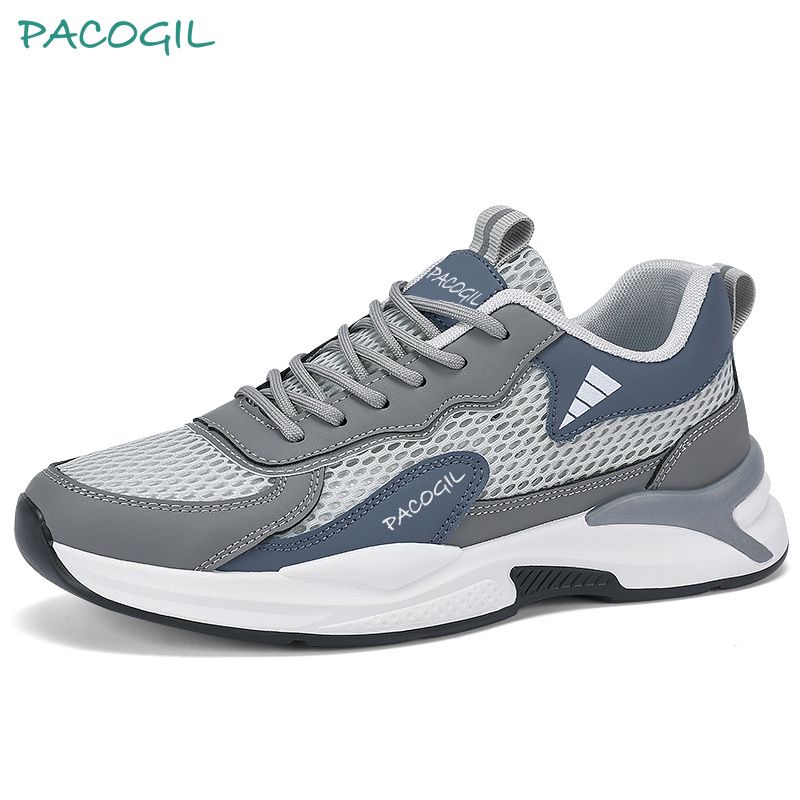 Men Casual Sport Shoes Breathable Lightweight Sneakers Outdoor Mesh Black Running Sneakers for Man Outdoor Light Comfortable Mesh Shoes Slip on Walking Shoes casual shoes