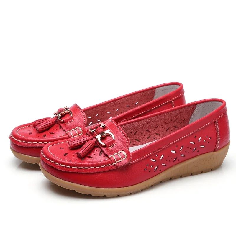 Genuine Leather Flats Shoes Women Loafers Trend Vintage Suede Loafers Women's Casual British Style Flat Single Shoes Dress High Heeled Shoes Elegant Low Heeled Women's Shoes Formal Fashion Light Cut