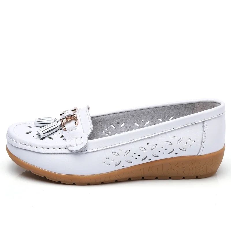 Genuine Leather Flats Shoes Women Loafers Trend Vintage Suede Loafers Women's Casual British Style Flat Single Shoes Dress High Heeled Shoes Elegant Low Heeled Women's Shoes Formal Fashion Light Cut