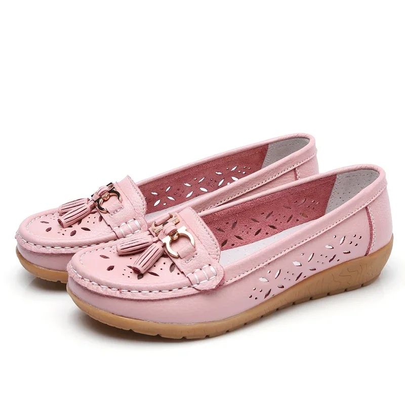 Genuine Leather Flats Shoes Women Loafers Trend Vintage Suede Loafers Women's Casual British Style Flat Single Shoes Dress High Heeled Shoes Elegant Low Heeled Women's Shoes Formal Fashion Light Cut