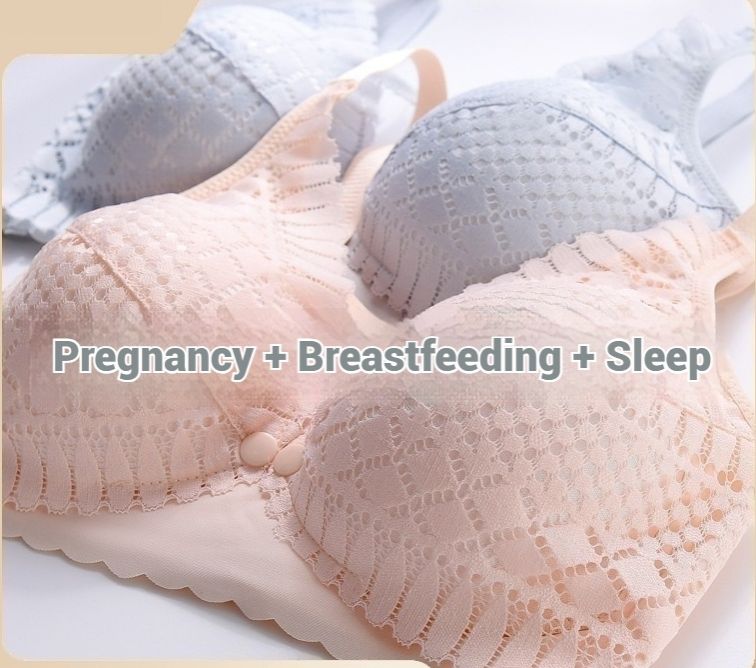 Front Button Maternity Nursing Bra Adjustable Gathered Underwear Comfortable Breastfeeding Bra for Feeding Pregnant Women Clothes