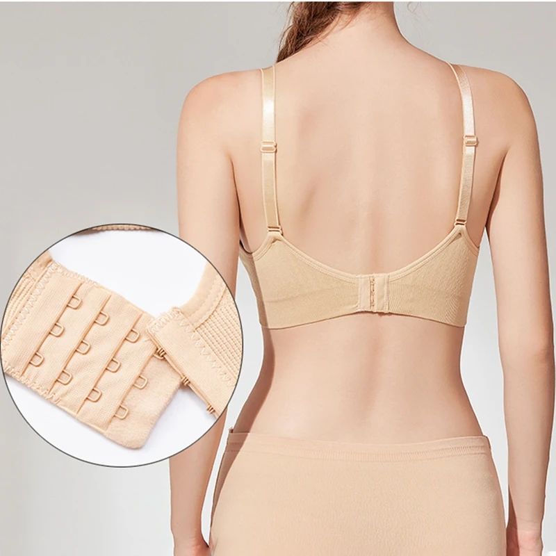 2PCS High Quality Single Handed Front Buckle Nursing Bra Breathable Women Breastfeeding Underwear Seamless Maternity Bra Push Up Front Open Nursing Bra Maternity Jelly Gel Laser Cutting Seamless