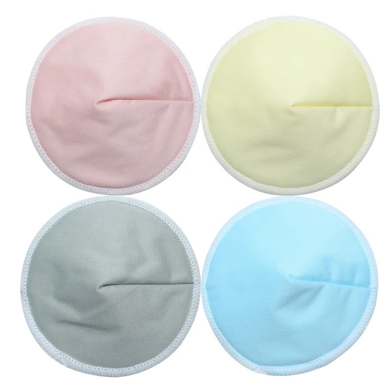 8PCS High Quality Reusable Nursing Pads Pregnant Women Skin Friendly Postpartum Washable Breast Pads Breastfeeding Accessory Reusable Nursing Breast Pads Washable Soft Absorbent Baby Breastfeeding