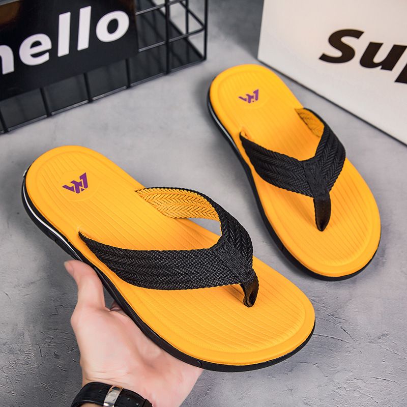New Sandals Shoes Men Summer Men Flip Flops High Quality Beach Sandals Anti-slip Casual Shoes Man Slippers Casual Flip Flops For Men Slippers Beach Sandals Summer Non-Slip Flat Slides