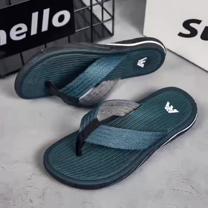 New Sandals Shoes Men Summer Men Flip Flops High Quality Beach Sandals Anti-slip Casual Shoes Man Slippers Casual Flip Flops For Men Slippers Beach Sandals Summer Non-Slip Flat Slides