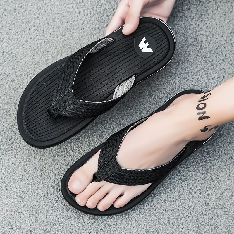 New Sandals Shoes Men Summer Men Flip Flops High Quality Beach Sandals Anti-slip Casual Shoes Man Slippers Casual Flip Flops For Men Slippers Beach Sandals Summer Non-Slip Flat Slides