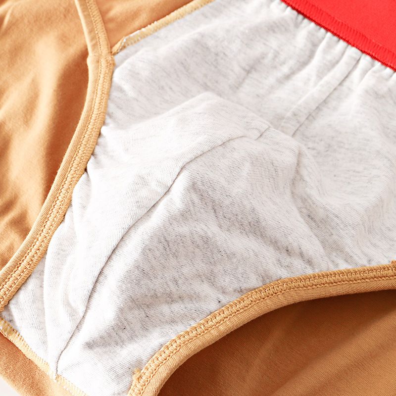 3PCS Solid Cotton Briefs Men's Convex Pouch Panties Youth Fasion Lingerie Low Rise Breathable Men's Comfortable Underwear Solid Color Men's Briefs Sexy Shorts Men's Panties Breathable