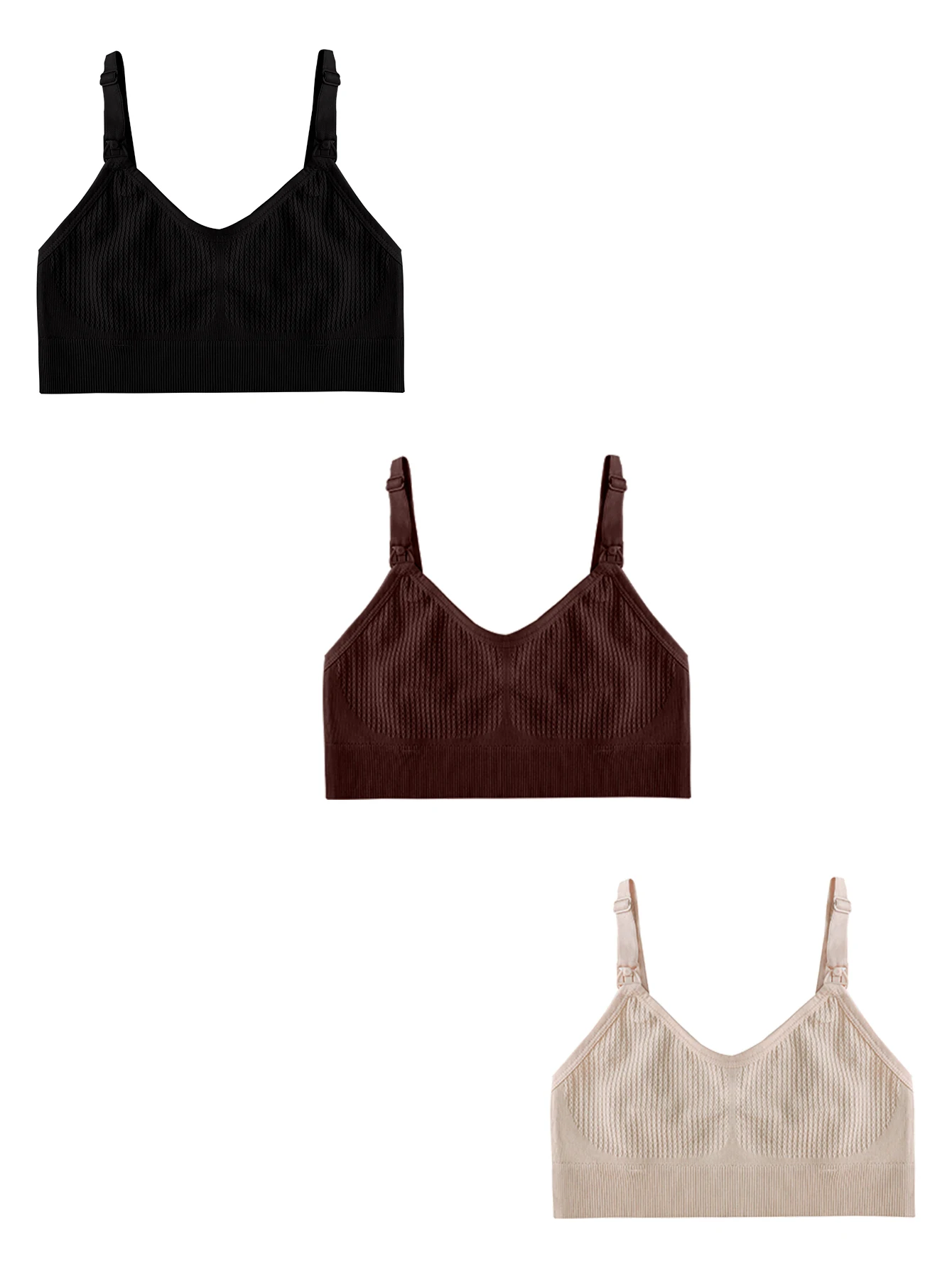 2 PCS High Quality Maternity Nursing Bras Cotton Breastfeeding Pregnant Underwear Seamless Large Size Breathable Bra Push Up Maternity Bras Wirefree Nursing Bra Pregnancy Clothes Prevent Sagging Breas