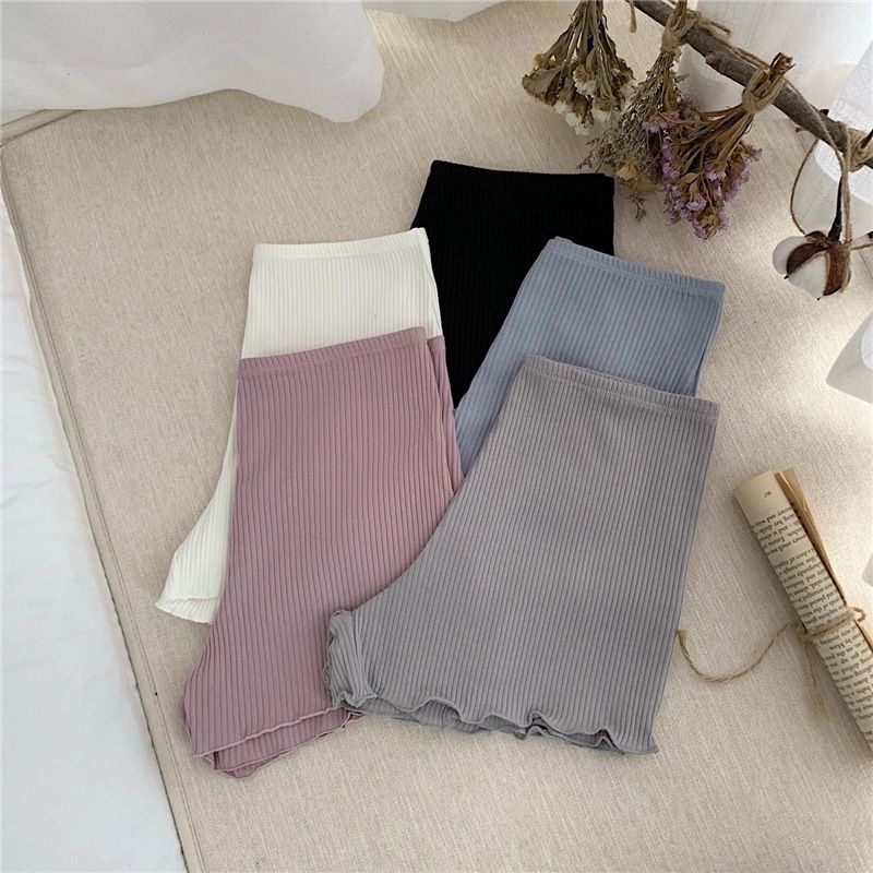 2PCS Seamless Safety Short Pants Summer Women Plus Size Boxers For Female Anti Rub Safety Shorts Under Skirt Panties Underwear Boxers Underwear Protective Panties Under Dress Cycling Pants