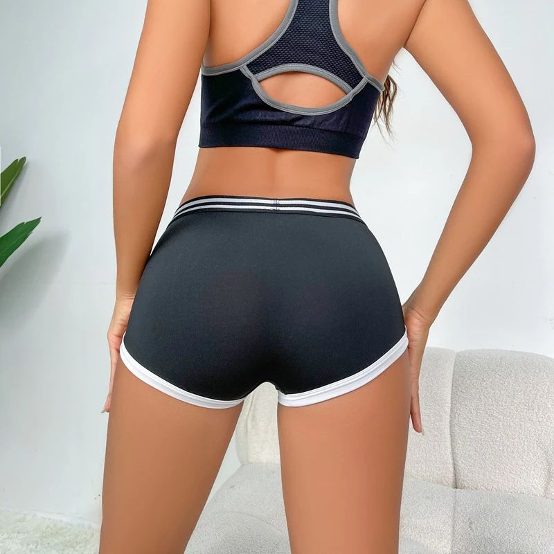 Fashions Women High Waist Butt Lift Sports Short Pants High Stretch Breathable Yoga Shorts Fitness Running Athletic Tights High Waist Sport Shorts Ladies Training Gym Shorts Mini Skinny Fitness Short