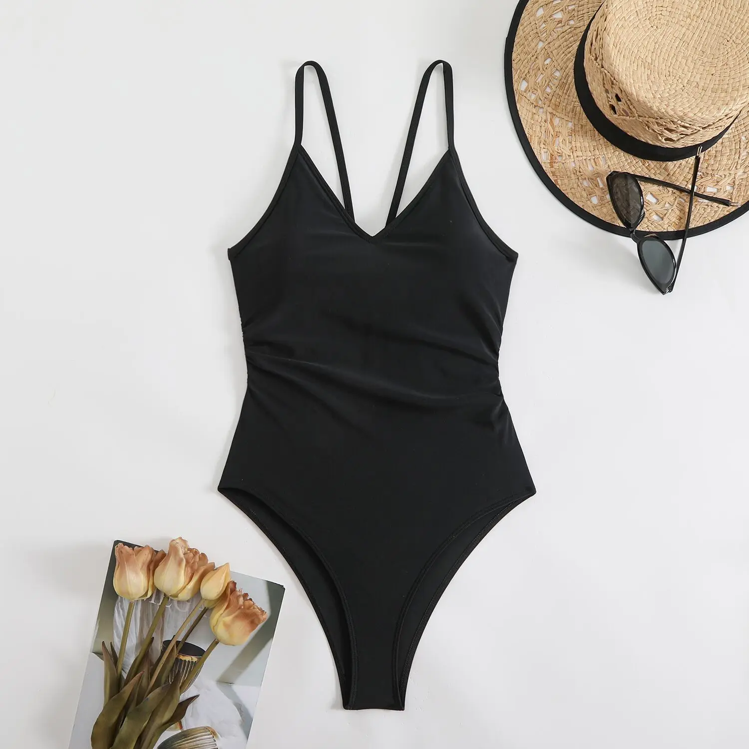 Sexy Bikinis Woman Swimwear One Piece Women's Swimsuit 2025 Female High Leg Bath Bathing Suits Swimming for Beach Wear Monokini  Swimsuit Women One Piece Solid Swimwear Female Beachwear Bathers Bathin