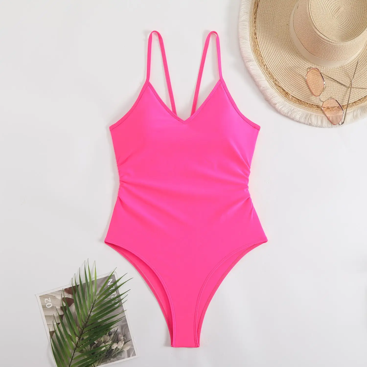 Sexy Bikinis Woman Swimwear One Piece Women's Swimsuit 2025 Female High Leg Bath Bathing Suits Swimming for Beach Wear Monokini  Swimsuit Women One Piece Solid Swimwear Female Beachwear Bathers Bathin
