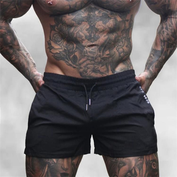 Summer Gym Fitness Men's Shorts Sweatpants Thin Fashion Men Marathon Running Shorts Sports Breathable Training Pants Fitness Shorts Gyms Short Pants Run Sportswear Men Sports Jogging