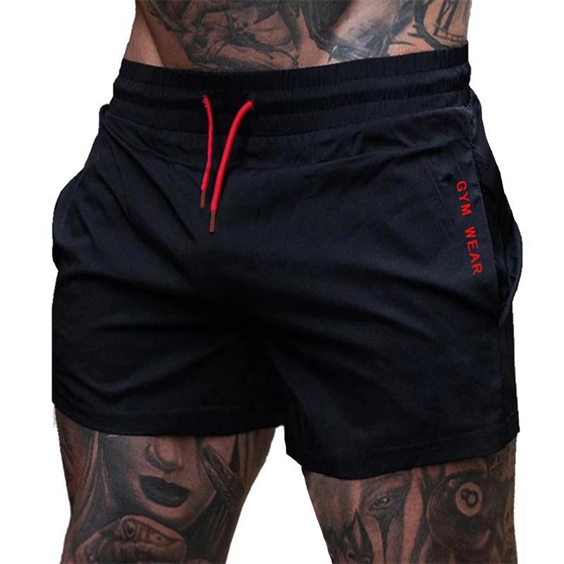 Summer Gym Fitness Men's Shorts Sweatpants Thin Fashion Men Marathon Running Shorts Sports Breathable Training Pants Fitness Shorts Gyms Short Pants Run Sportswear Men Sports Jogging
