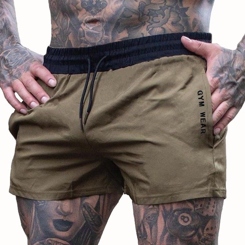 Summer Gym Fitness Men's Shorts Sweatpants Thin Fashion Men Marathon Running Shorts Sports Breathable Training Pants Fitness Shorts Gyms Short Pants Run Sportswear Men Sports Jogging