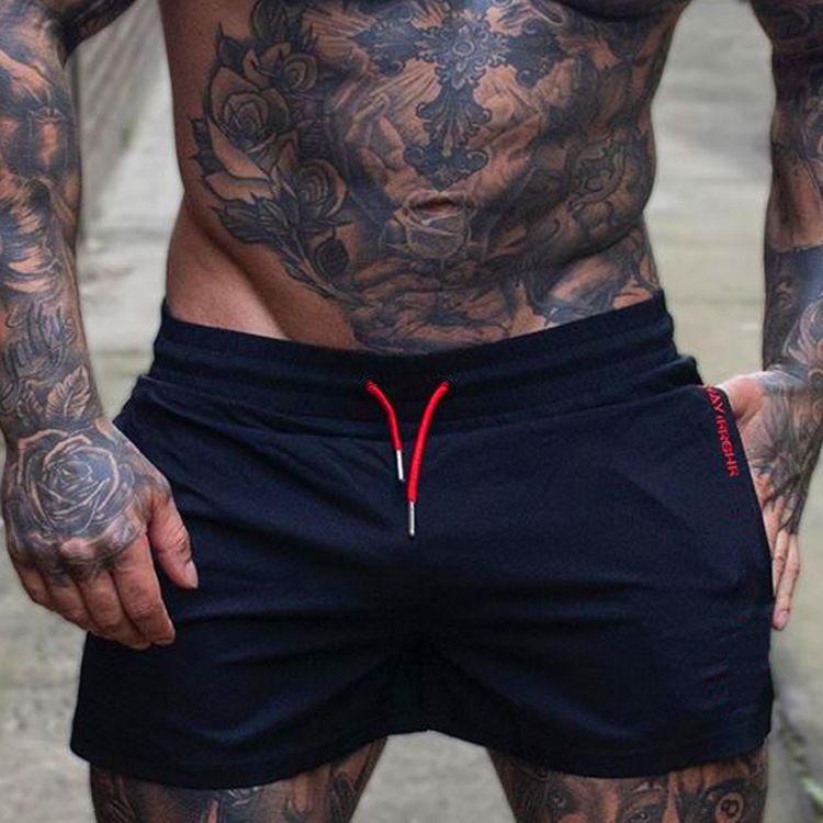 Summer Gym Fitness Men's Shorts Sweatpants Thin Fashion Men Marathon Running Shorts Sports Breathable Training Pants Fitness Shorts Gyms Short Pants Run Sportswear Men Sports Jogging