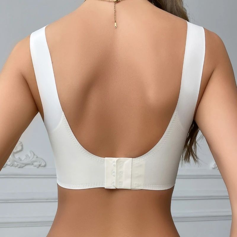 2PCS Seamless Bras For Women Square Neck Invisible Tops Push Up Bras Wire Free Underwear Bralette Girls Sexy Sport Lingerie Intimates Yoga Bra With Tight Fit Moisture Absorption Sweat Wicking