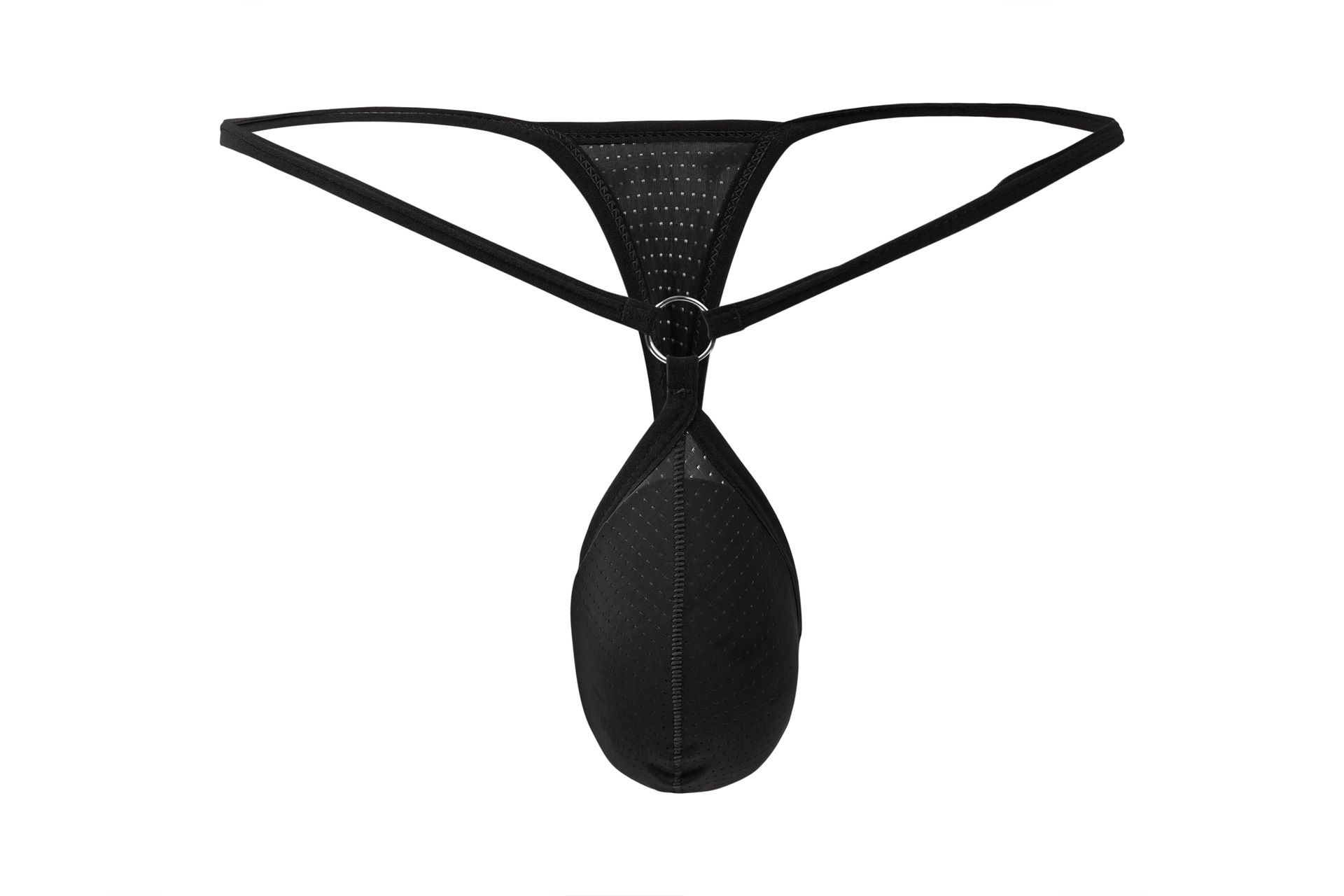 4PCS Men's G-strings Fashion Low Rise Sexy Crotchless Underwear Thong Solid Color Hollow Briefs Male Underpants New Briefs Mens Sexy Thong Panties Bikini G String
