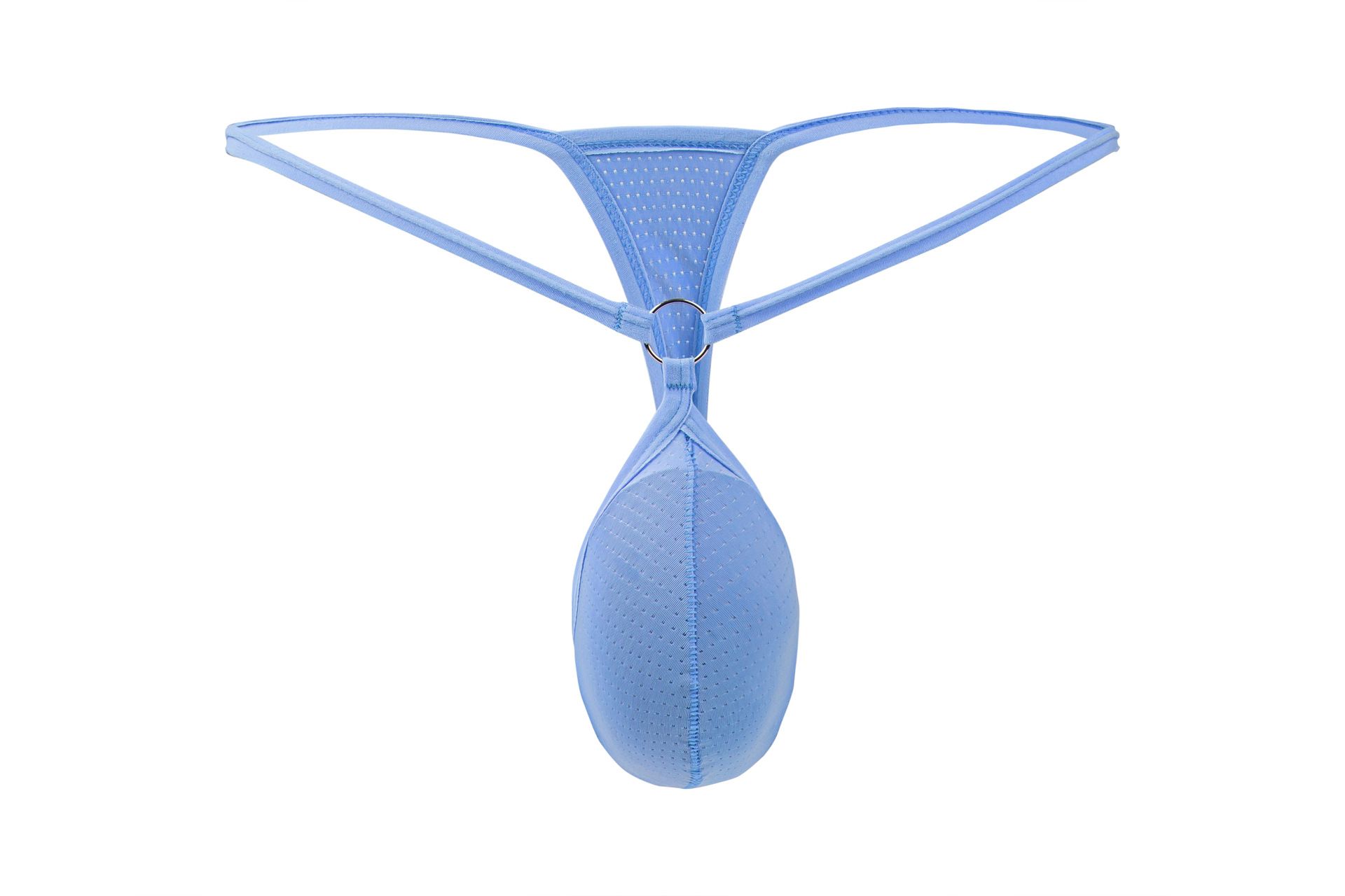 4PCS Men's G-strings Fashion Low Rise Sexy Crotchless Underwear Thong Solid Color Hollow Briefs Male Underpants New Briefs Mens Sexy Thong Panties Bikini G String