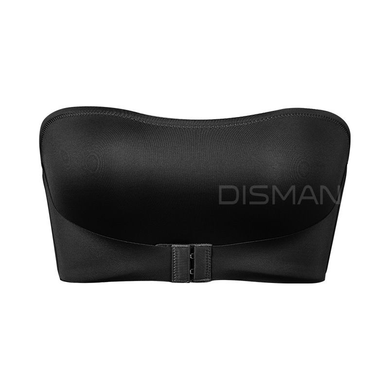 Women's Strapless No Padding Seamless Front Button Bra Comfortable Smooth Underwear Women Strapless Bra Seamless Tube Tops Breathable Wireless Wedding Brassiere Push Up Bras Female Lingerie