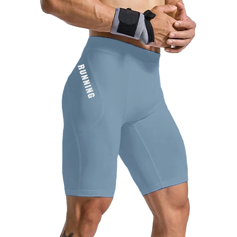 Men's Bodybuilding Shorts Gym Running Leggings Male Joggings Elastic Compressions Sweatpant Football Basketball Tights Trousers Men Summer Sportswear Training Tights Gym Fitness Leggings Short Pants
