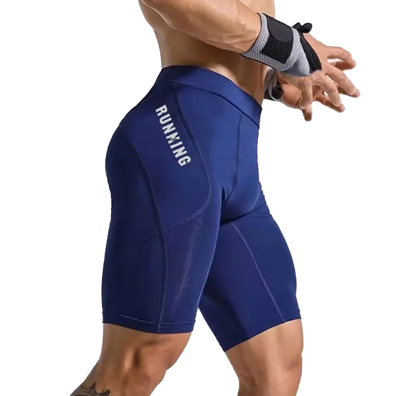 Men's Bodybuilding Shorts Gym Running Leggings Male Joggings Elastic Compressions Sweatpant Football Basketball Tights Trousers Men Summer Sportswear Training Tights Gym Fitness Leggings Short Pants
