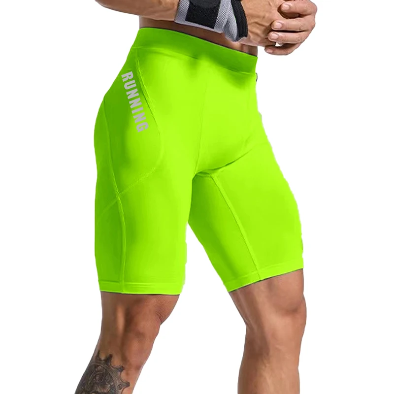 Men's Bodybuilding Shorts Gym Running Leggings Male Joggings Elastic Compressions Sweatpant Football Basketball Tights Trousers Men Summer Sportswear Training Tights Gym Fitness Leggings Short Pants