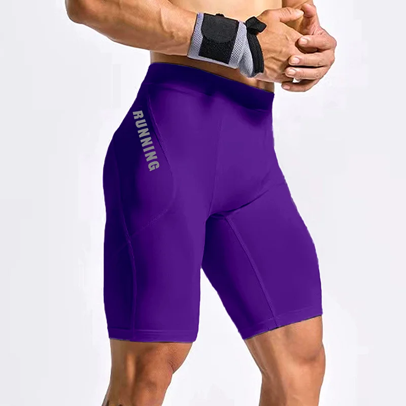 Men's Bodybuilding Shorts Gym Running Leggings Male Joggings Elastic Compressions Sweatpant Football Basketball Tights Trousers Men Summer Sportswear Training Tights Gym Fitness Leggings Short Pants