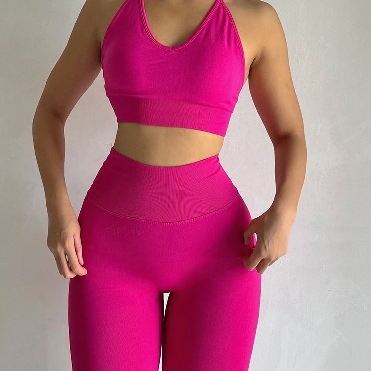 2 piece/set Yoga Sets Women High Waist Workout Outfits Gym Wear Gym Clothing Sports Suits Fitness Tracksuit Sportswear Shorts Suit Yoga Suit for Women Seamless Fitness Gym Clothes