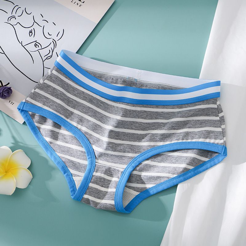 3Pcs Cotton Letter Belt Underwear Women's Panties Sexy Breathable Low Waist Briefs Female Stretch Comfortable Lingerie Ladies Solid Colors M-XXL Woman Sexy Panties Briefs
