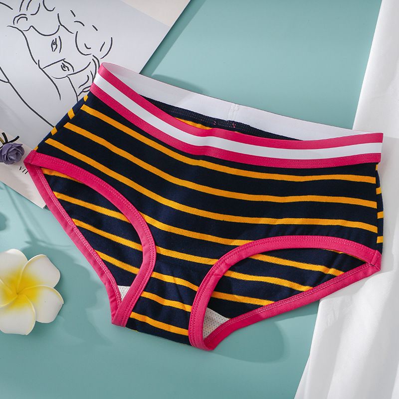 3Pcs Cotton Letter Belt Underwear Women's Panties Sexy Breathable Low Waist Briefs Female Stretch Comfortable Lingerie Ladies Solid Colors M-XXL Woman Sexy Panties Briefs