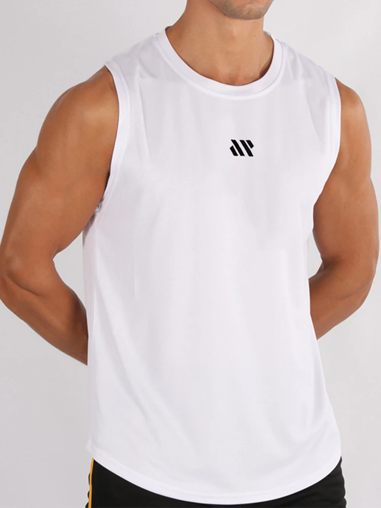 new Gym Vest Men Bodybuilding Sleeveless Sports Tank Top quick-drying mesh Fitness Running Tank Top Quick-drying Loose Bodybuilding Sleeveless Shirt Men Fashion Basketball Vest