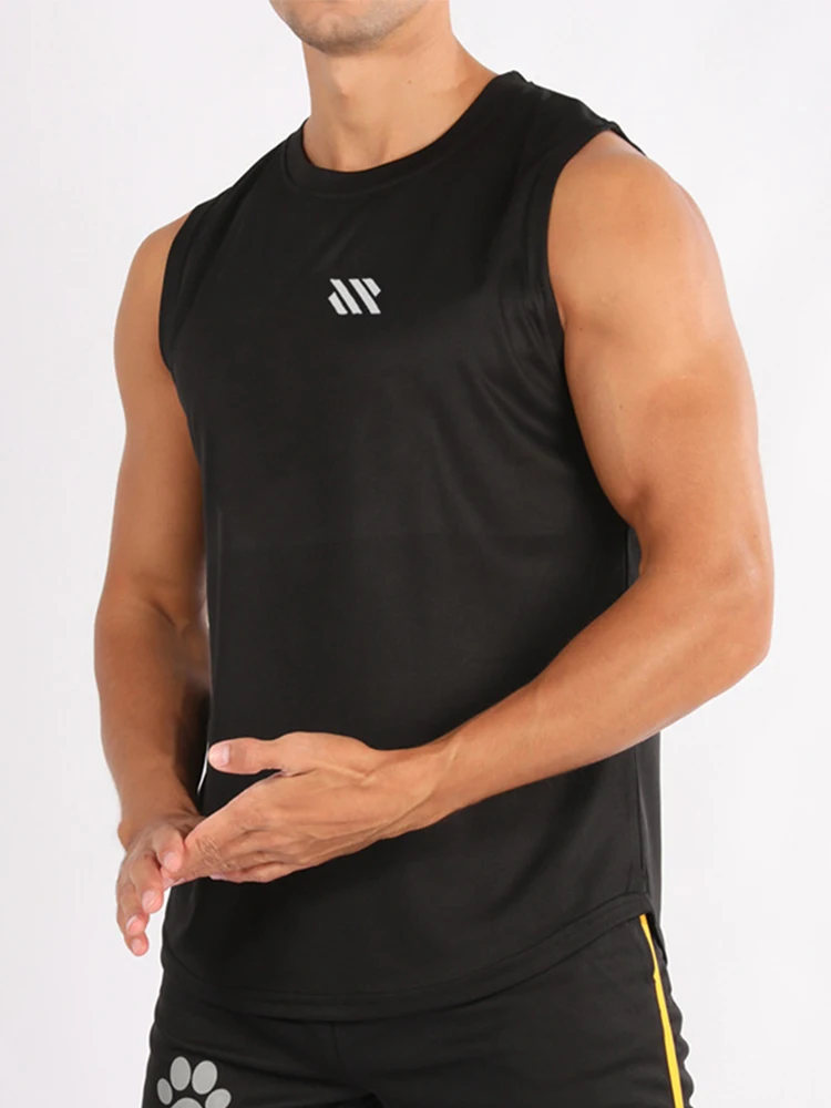 new Gym Vest Men Bodybuilding Sleeveless Sports Tank Top quick-drying mesh Fitness Running Tank Top Quick-drying Loose Bodybuilding Sleeveless Shirt Men Fashion Basketball Vest