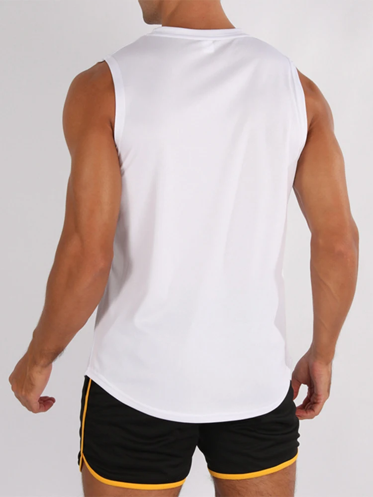 new Gym Vest Men Bodybuilding Sleeveless Sports Tank Top quick-drying mesh Fitness Running Tank Top Quick-drying Loose Bodybuilding Sleeveless Shirt Men Fashion Basketball Vest
