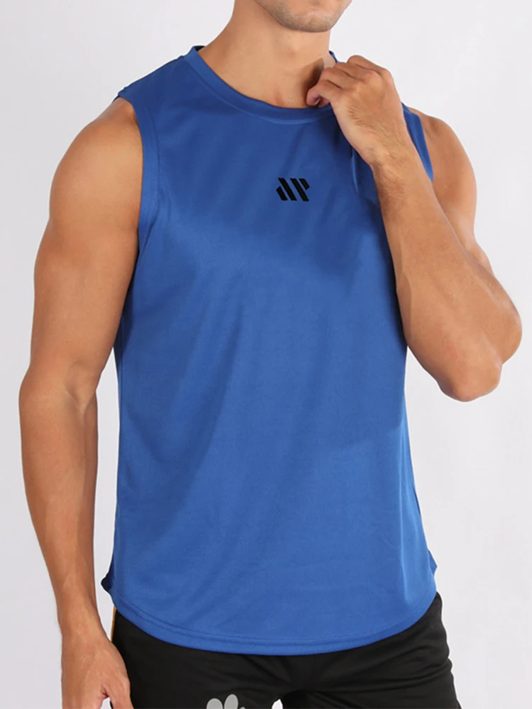 new Gym Vest Men Bodybuilding Sleeveless Sports Tank Top quick-drying mesh Fitness Running Tank Top Quick-drying Loose Bodybuilding Sleeveless Shirt Men Fashion Basketball Vest