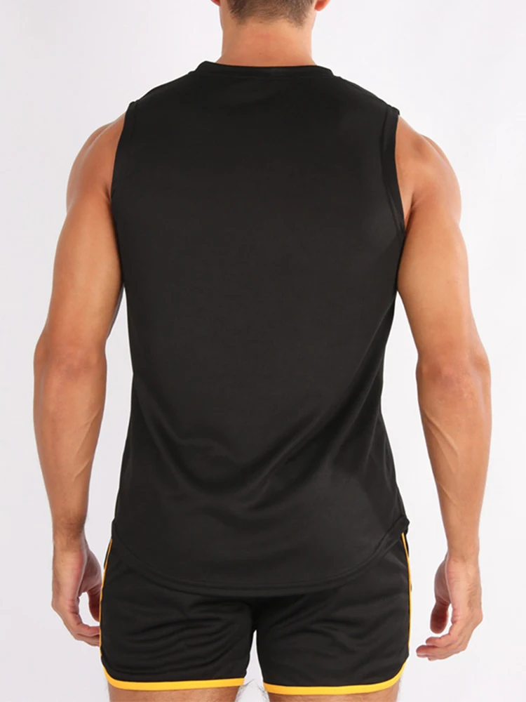 new Gym Vest Men Bodybuilding Sleeveless Sports Tank Top quick-drying mesh Fitness Running Tank Top Quick-drying Loose Bodybuilding Sleeveless Shirt Men Fashion Basketball Vest