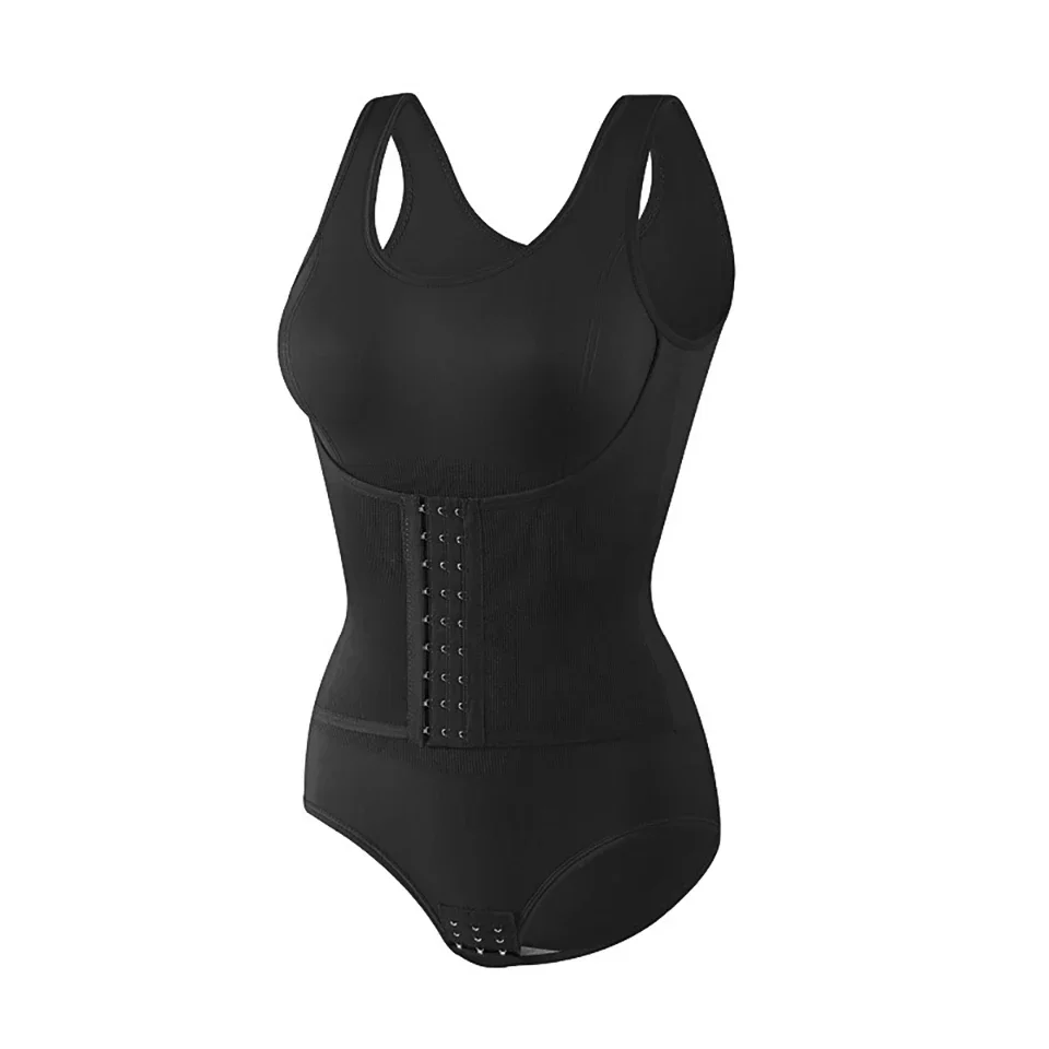 New Bodysuit Shapewear with Zipper Belt Women Tummy Control Fajas Body Shaper Waist Trainer Slimming Cincher Corset Tops Zipper Belt Bodysuit Shapewear For Women Tummy Control Fajas Body Shaper Waist
