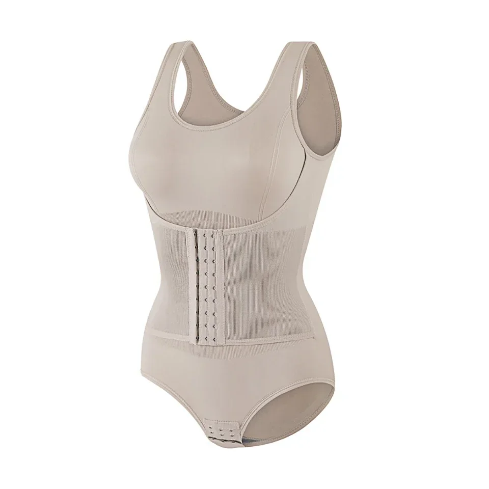 New Bodysuit Shapewear with Zipper Belt Women Tummy Control Fajas Body Shaper Waist Trainer Slimming Cincher Corset Tops Zipper Belt Bodysuit Shapewear For Women Tummy Control Fajas Body Shaper Waist