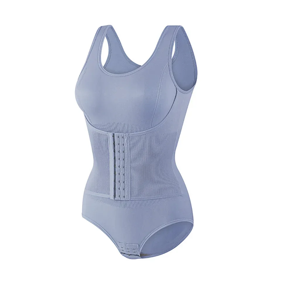 New Bodysuit Shapewear with Zipper Belt Women Tummy Control Fajas Body Shaper Waist Trainer Slimming Cincher Corset Tops Zipper Belt Bodysuit Shapewear For Women Tummy Control Fajas Body Shaper Waist