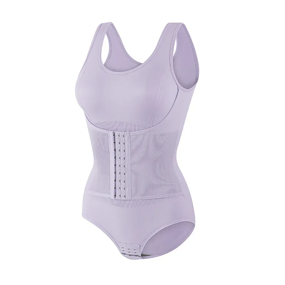 New Bodysuit Shapewear with Zipper Belt Women Tummy Control Fajas Body Shaper Waist Trainer Slimming Cincher Corset Tops Zipper Belt Bodysuit Shapewear For Women Tummy Control Fajas Body Shaper Waist
