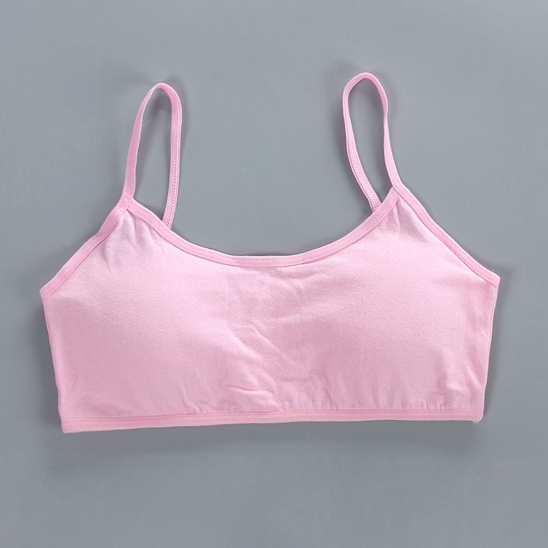 3pcs Teenage Girls Small Bras Young Children Underwears Student Girls Wireless Solid Underclothes Kids Sports Training Bra Vest Young Girls Underwear Teenage Training Bras Women Cotton Kids cute Brass