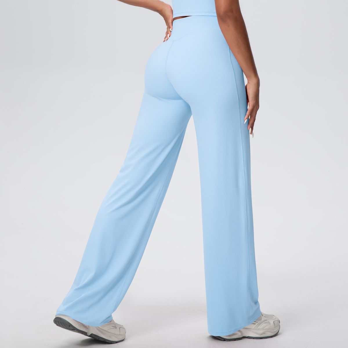 Women's New Pilates Straight Leg Yoga Pants Hip Lifting Tight Fitting Wide Leg Pants Outdoor Sports Running Casual Fitness Pants   Sport Trousers Straight-Leg Pants Ultra Soft Butter Fabric