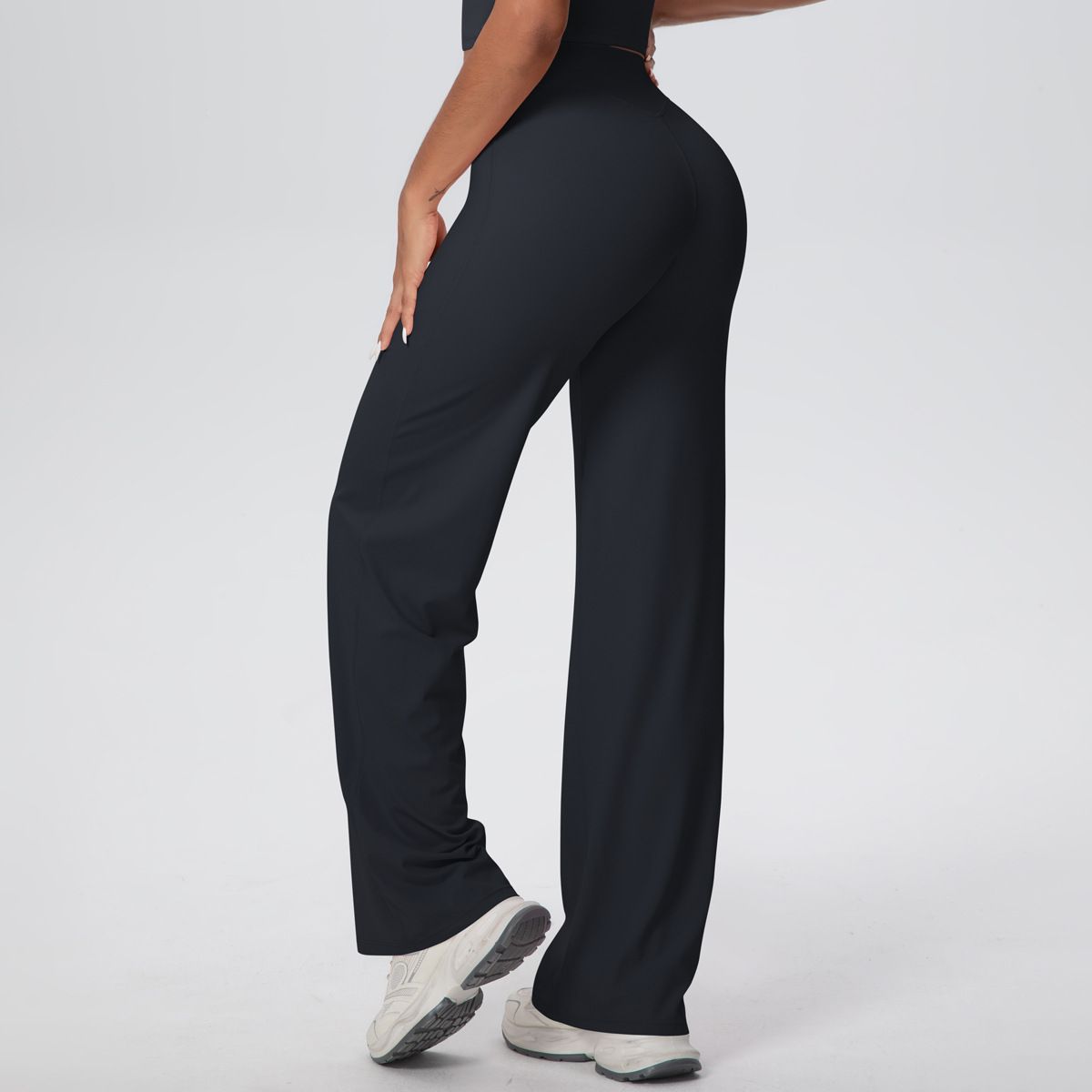 Women's New Pilates Straight Leg Yoga Pants Hip Lifting Tight Fitting Wide Leg Pants Outdoor Sports Running Casual Fitness Pants   Sport Trousers Straight-Leg Pants Ultra Soft Butter Fabric