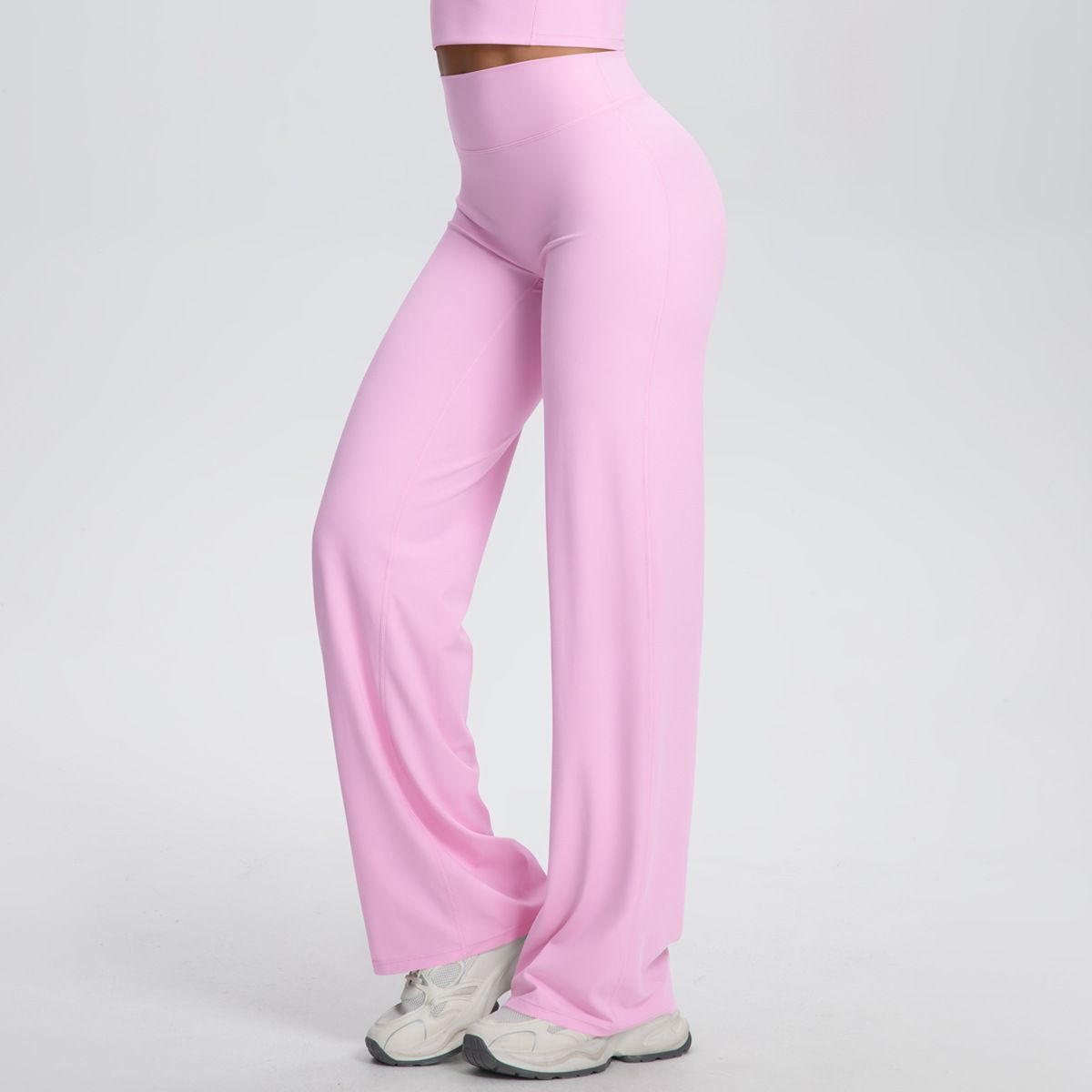 Women's New Pilates Straight Leg Yoga Pants Hip Lifting Tight Fitting Wide Leg Pants Outdoor Sports Running Casual Fitness Pants   Sport Trousers Straight-Leg Pants Ultra Soft Butter Fabric