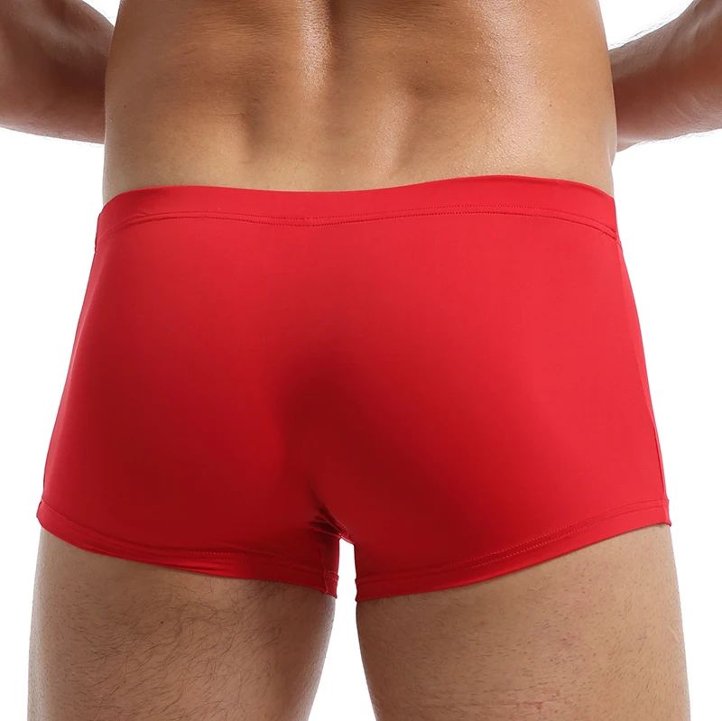 3PCS Men's Ice Silk Boxers Breathable Panties Male Large Ultra Thin Boxer Shorts Sexy Underwear Ice Silk Man Underwear Boxer Metal Fiber Antistatic Men Underpants Seamless Cut Hem Men's Panties Boxer