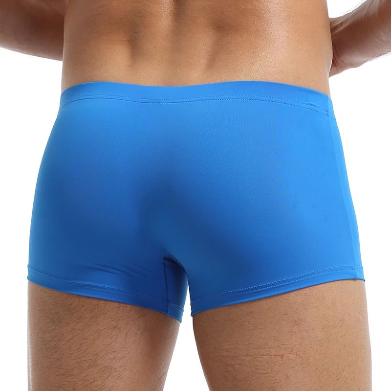 3PCS Men's Ice Silk Boxers Breathable Panties Male Large Ultra Thin Boxer Shorts Sexy Underwear Ice Silk Man Underwear Boxer Metal Fiber Antistatic Men Underpants Seamless Cut Hem Men's Panties Boxer