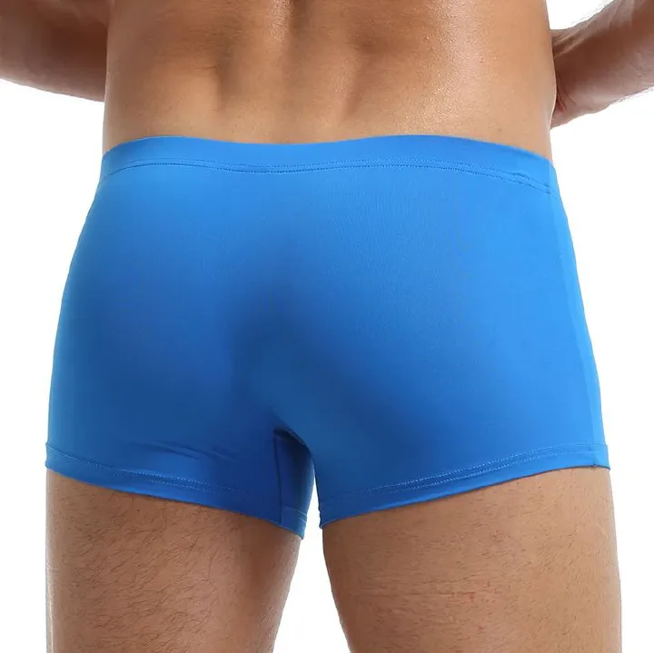 3PCS Men's Ice Silk Boxers Breathable Panties Male Large Ultra Thin Boxer Shorts Sexy Underwear Ice Silk Man Underwear Boxer Metal Fiber Antistatic Men Underpants Seamless Cut Hem Men's Panties Boxer